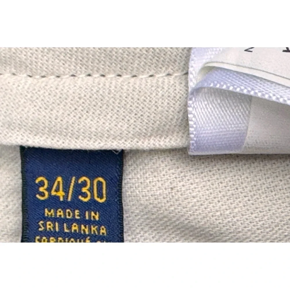 NWT Polo Ralph Lauren Embroidered Skull Preppy Twill Chino Pants W34×L30